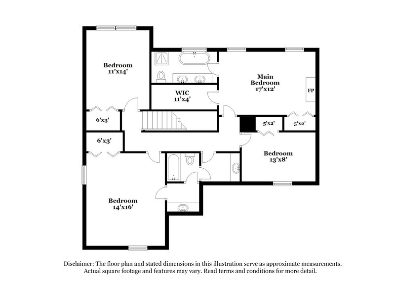 2,280/Mo, 6020 W Rosie Ln SE Mableton, GA 30126 Floorplan View 2