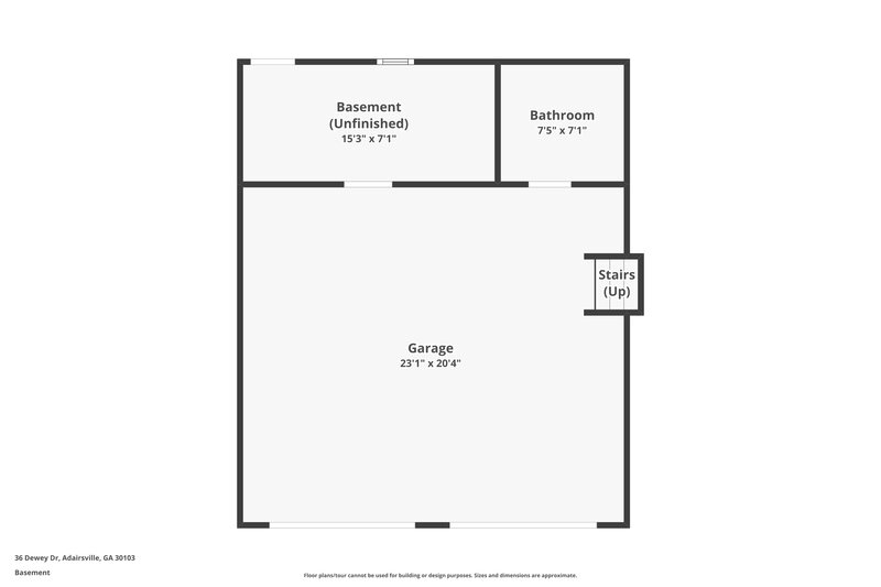 2,380/Mo, 36 Dewey Dr Adairsville, GA 30103 Floor Plan View 3