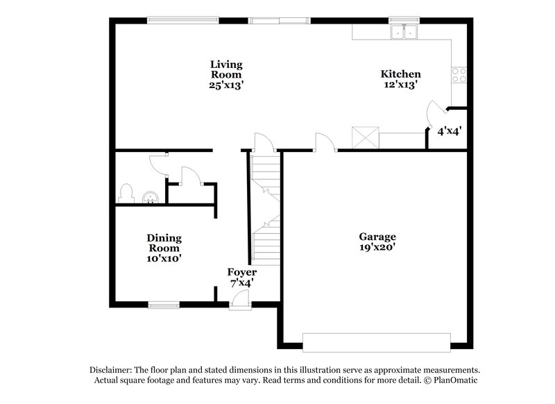 2,130/Mo, 168 Fields Xing Dallas, GA 30132 Floor Plan View