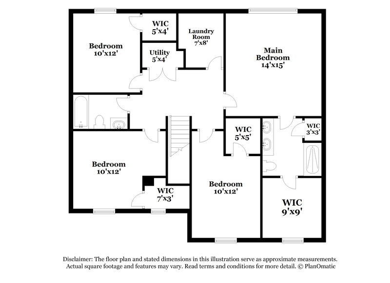 2,130/Mo, 168 Fields Xing Dallas, GA 30132 Floor Plan View 2