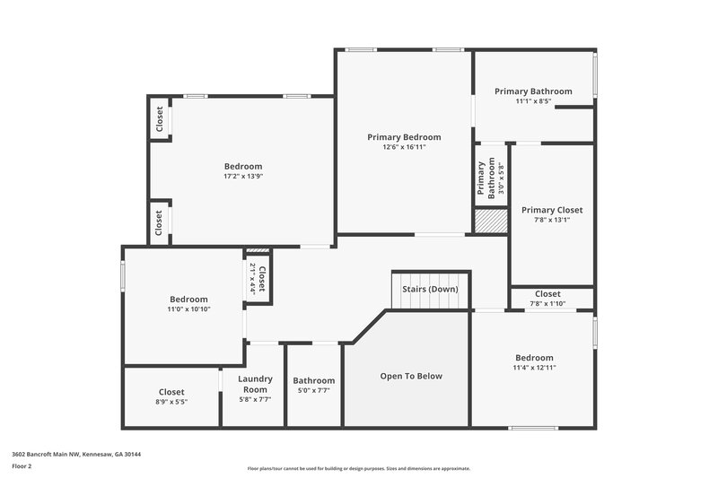 2,720/Mo, 3602 Bancroft Main NW Kennesaw, GA 30144 Floor Plan View 2