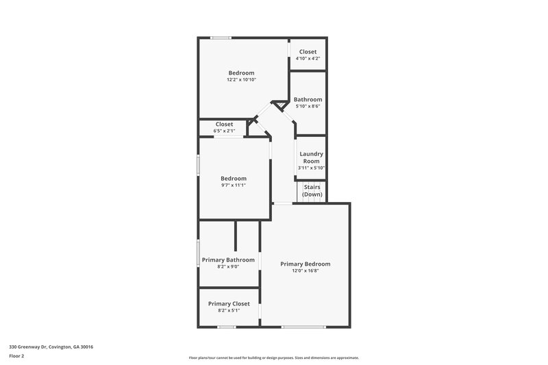 1,880/Mo, 330 Greenway Dr Covington, GA 30016 Floor Plan View