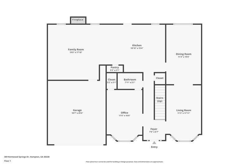 2,270/Mo, 369 Kentwood Springs Dr Hampton, GA 30228 Floor Plan View