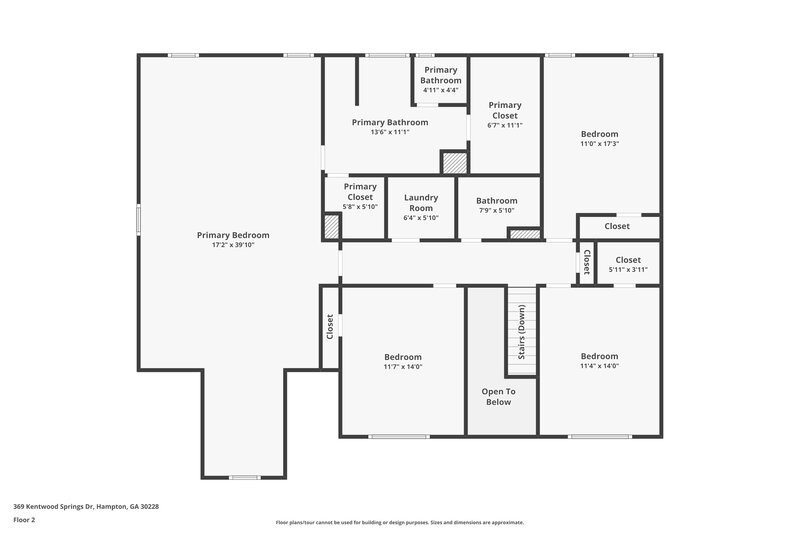 2,270/Mo, 369 Kentwood Springs Dr Hampton, GA 30228 Floor Plan View 2