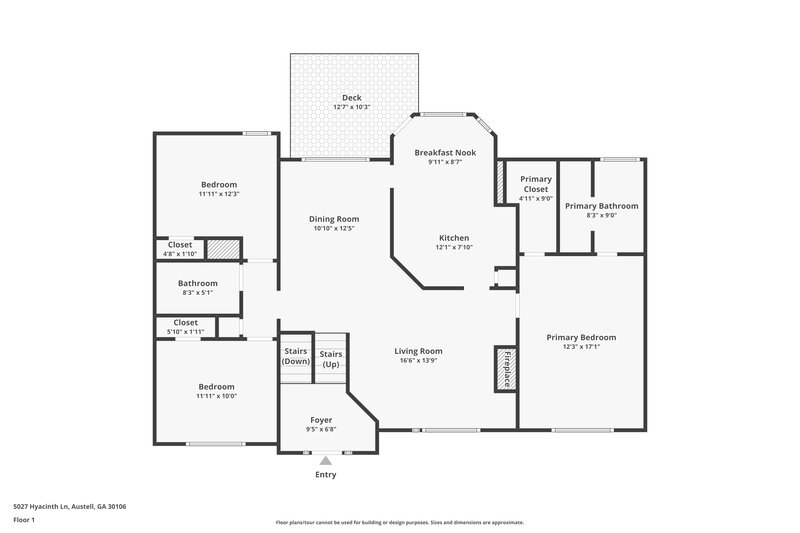 2,285/Mo, 5027 Hyacinth Ln Austell, GA 30106 Floor Plan View 2