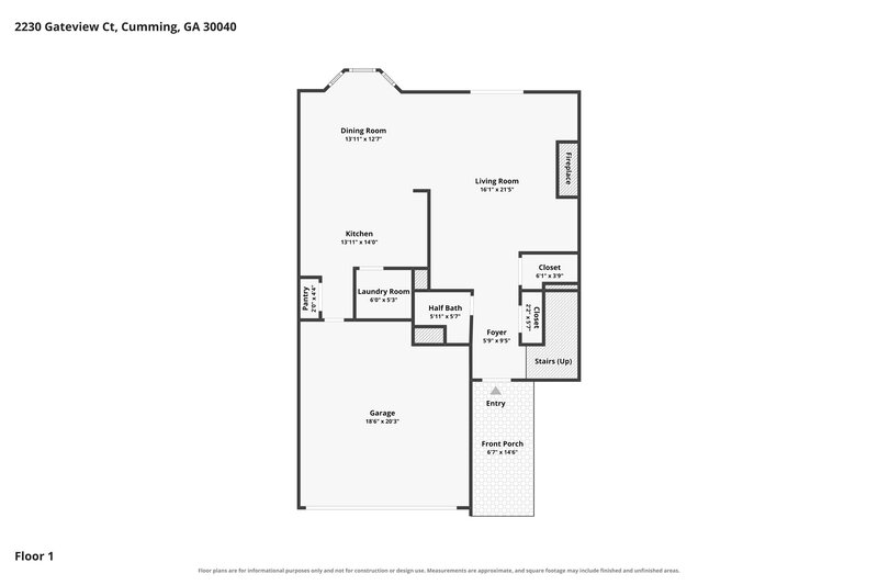 2,260/Mo, 2230 Gateview Ct Cumming, GA 30040 Floor Plan View