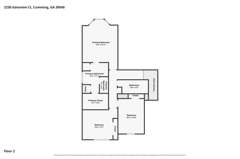 2,260/Mo, 2230 Gateview Ct Cumming, GA 30040 Floor Plan View 2