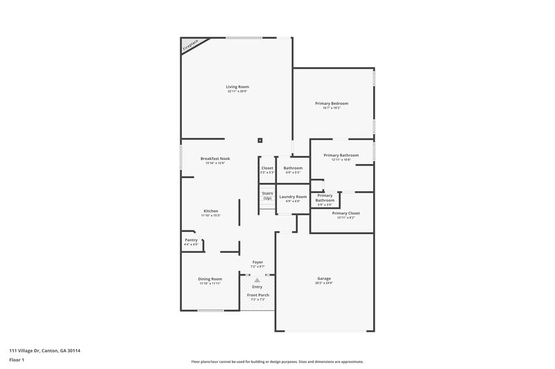 2,015/Mo, 111 Village Dr Canton, GA 30114 Floor Plan View