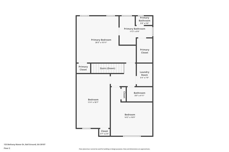 2,100/Mo, 125 Bethany Manor Dr Ball Ground, GA 30107 Floor Plan View 2