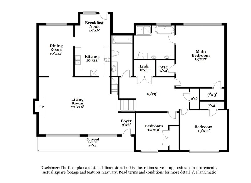 1,960/Mo, 939 Creek Run Pl Temple, GA 30179 Floor Plan View