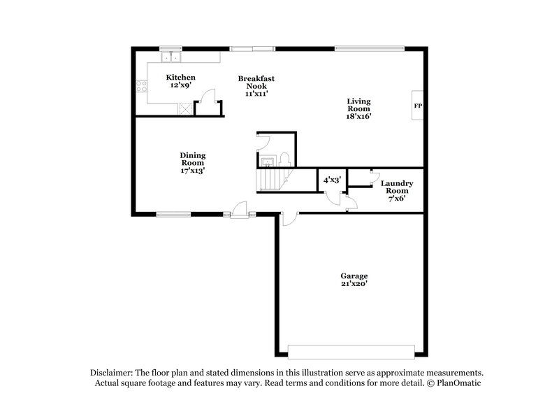 2,255/Mo, 4415 Feather Way Douglasville, GA 30135 Floor Plan View 2