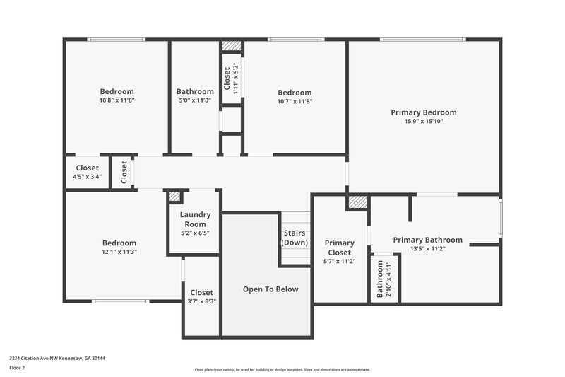 2,175/Mo, 3234 Citation Ave NW Kennesaw, GA 30144 Floor Plan View