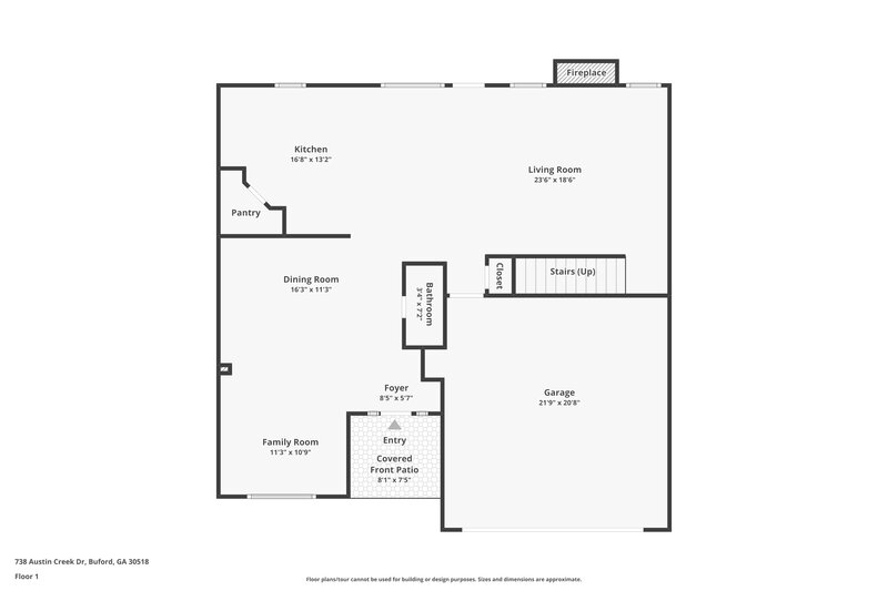 2,155/Mo, 738 Austin Creek Dr Buford, GA 30518 Floor Plan View