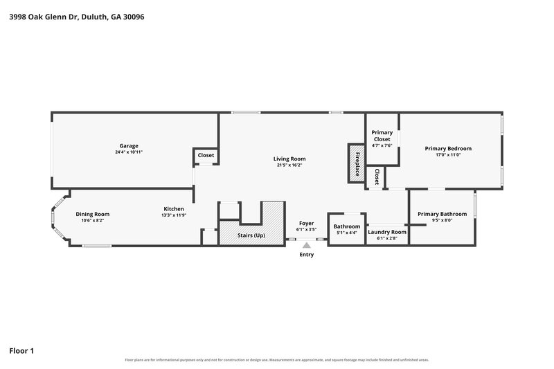 2,010/Mo, 3998 Oak Glenn Dr Duluth, GA 30096 Floor Plan View 2