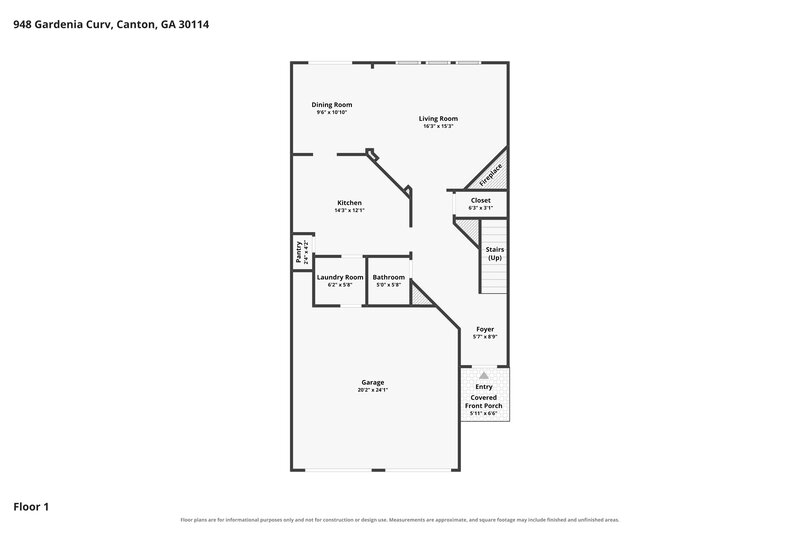 2,085/Mo, 948 Gardenia Curv Canton, GA 30114 Floor Plan View