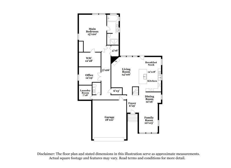 2,805/Mo, 4167 Arapaho Dr Powder Springs, GA 30127 Floorplan View