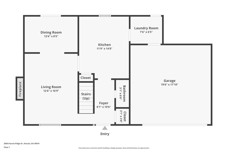 1,730/Mo, 2660 Dacula Ridge Dr Dacula, GA 30019 Floor Plan View