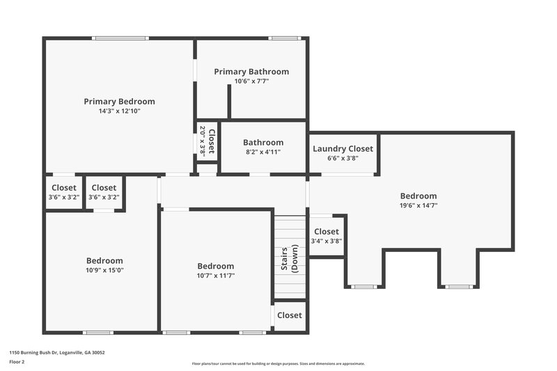 2,035/Mo, 1150 Burning Bush Dr Loganville, GA 30052 Floor Plan View