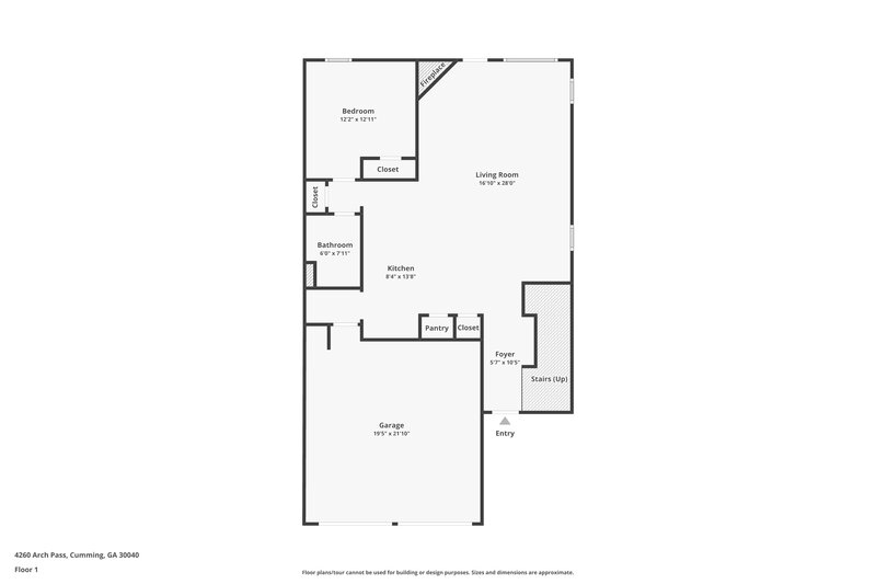 2,480/Mo, 4260 Arch Pass Cumming, GA 30040 Floor Plan View