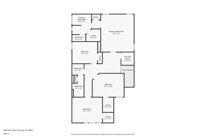 2,480/Mo, 4260 Arch Pass Cumming, GA 30040 Floor Plan View 2