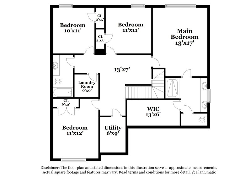 1,820/Mo, 286 Darbys Run Ct Hiram, GA 30141 Floor Plan View 2