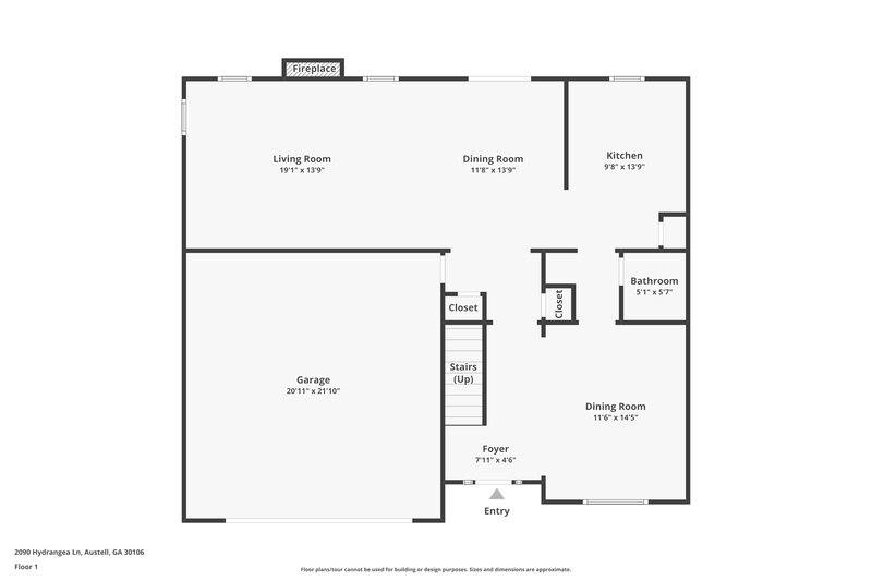 3,220/Mo, 2090 Hydrangea Ln Austell, GA 30106 Floor Plan View