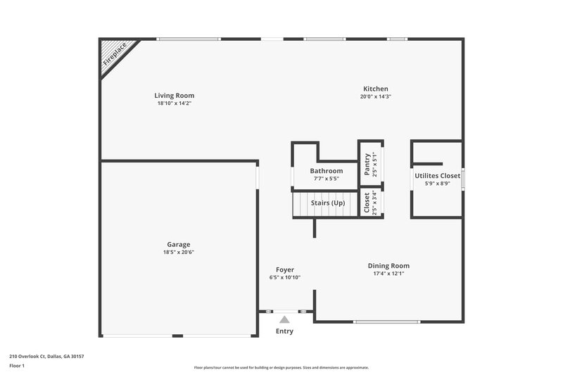 2,115/Mo, 210 Overlook Ct Dallas, GA 30157 Floorplan View