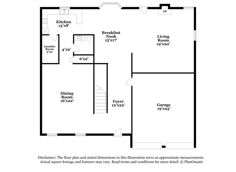 2,170/Mo, 307 Millstone Dr Hampton, GA 30228 Floor Plan View