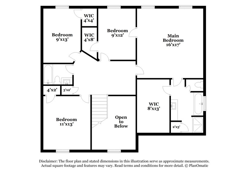 2,170/Mo, 307 Millstone Dr Hampton, GA 30228 Floor Plan View 2