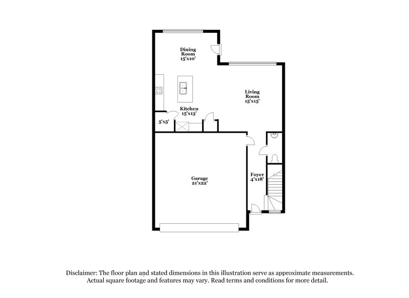 2,275/Mo, 4483 Sparrow Cir College Park, GA 30349 Floor Plan View