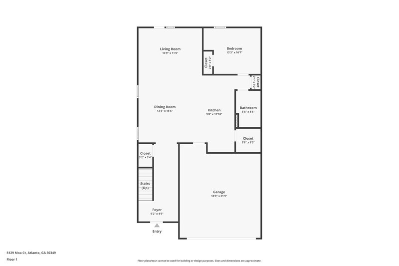 2,700/Mo, 5129 Moa Ct College Park, GA 30349 Floor Plan View