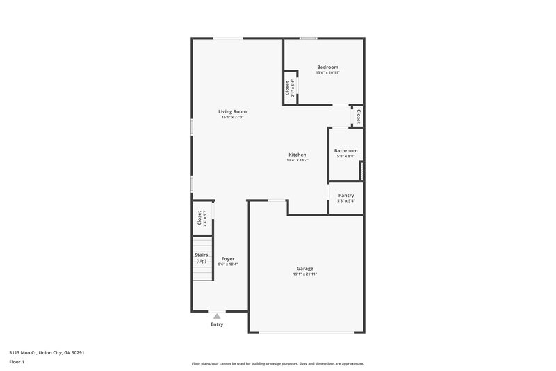 2,700/Mo, 5113 Moa Ct College Park, GA 30349 Floor Plan View