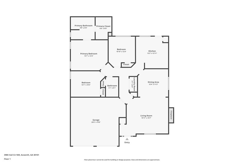 0/Mo, 3985 Vail Cir NW Acworth, GA 30101 Floor Plan View