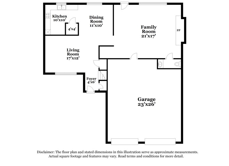 1,870/Mo, 4352 Arabian Way Snellville, GA 30039 Floor Plan View