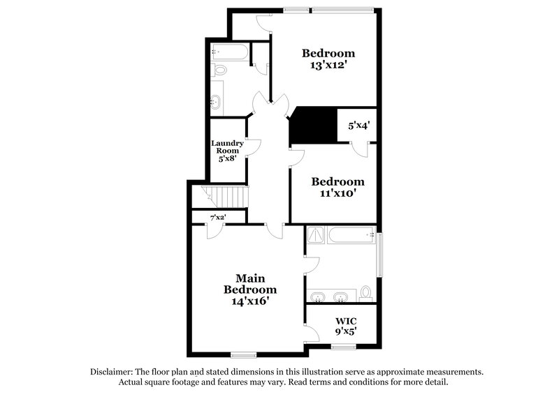 1,870/Mo, 4352 Arabian Way Snellville, GA 30039 Floor Plan View 2