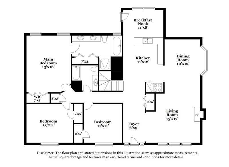 3,400/Mo, 3042 Lexington Ave Woodstock, GA 30189 Floor Plan View