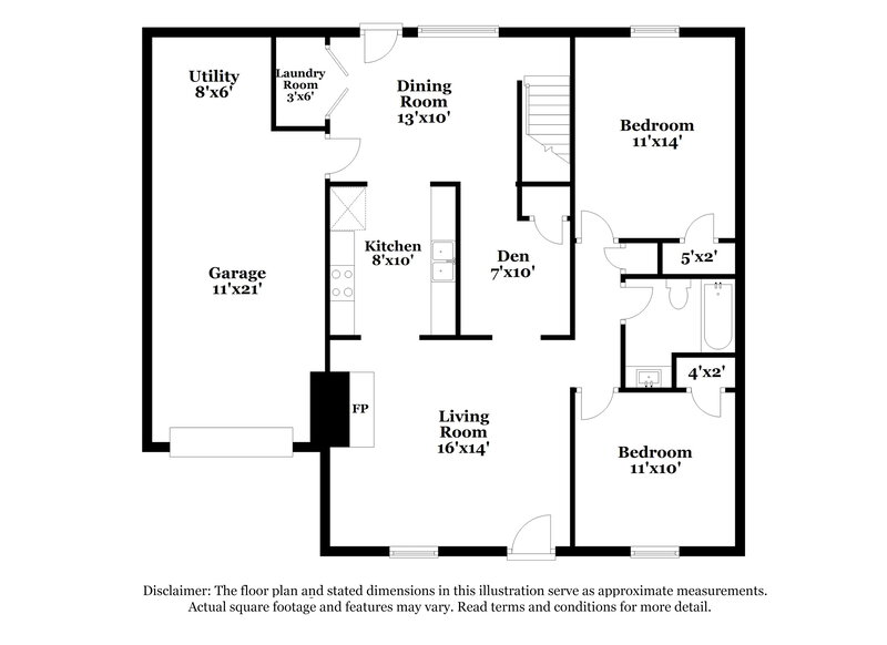 1,695/Mo, 1711 Park Cir Griffin, GA 30224 Floor Plan View 2