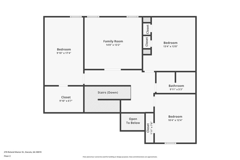 2,240/Mo, 270 Roland Manor Dr Dacula, GA 30019 Floor Plan View 2