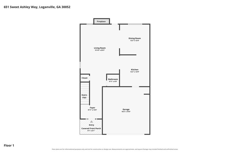 0/Mo, 651 Sweet Ashley Way Loganville, GA 30052 Floor Plan View 2