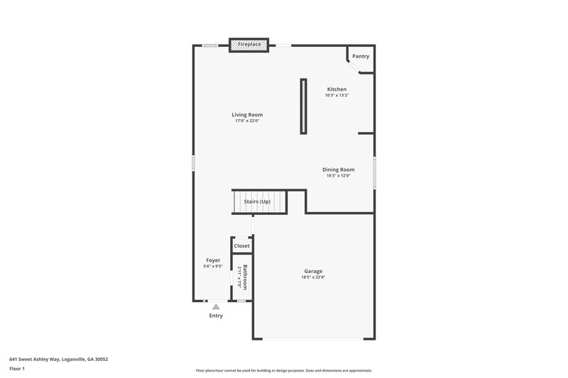 2,215/Mo, 641 Sweet Ashley Way Loganville, GA 30052 Floor Plan View