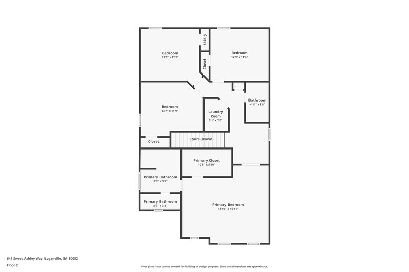 2,215/Mo, 641 Sweet Ashley Way Loganville, GA 30052 Floor Plan View 2