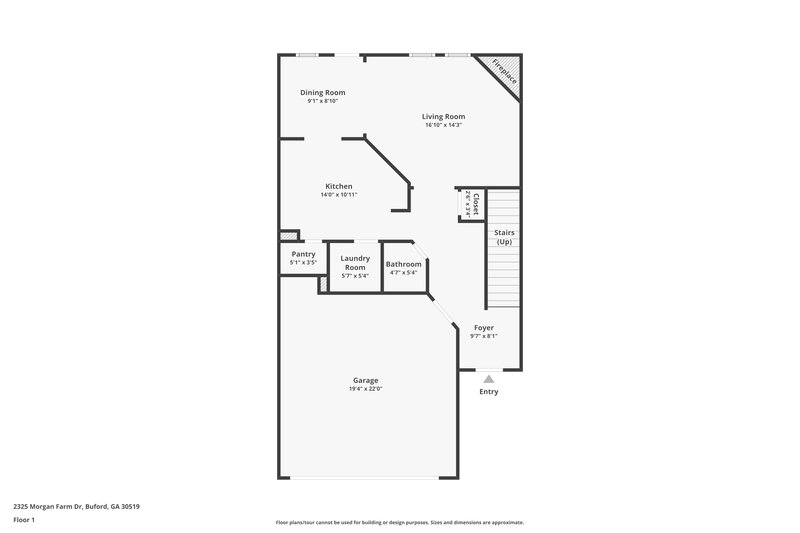 2,000/Mo, 2325 Morgan Farm Dr Buford, GA 30519 Floor Plan View