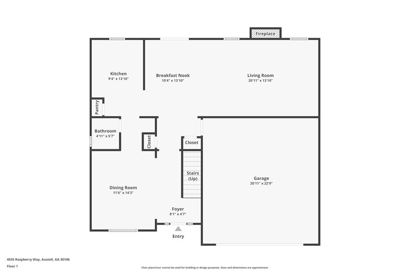 3,390/Mo, 4035 Raspberry Way Austell, GA 30106 Floorplan View