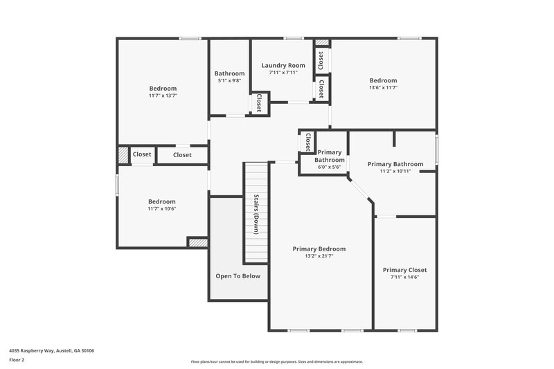 3,390/Mo, 4035 Raspberry Way Austell, GA 30106 Floorplan View 2