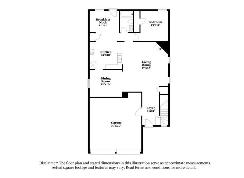 2,320/Mo, 76 Birch St Hiram, GA 30141 Floorplan View