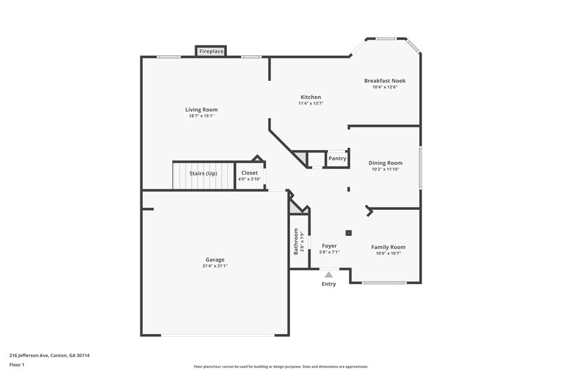 2,780/Mo, 216 Jefferson Ave Canton, GA 30114 Floor Plan View