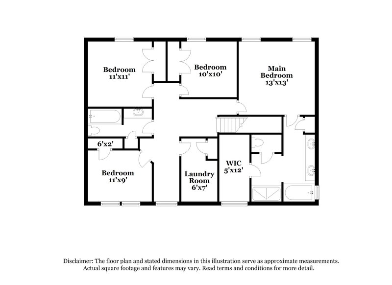 1,995/Mo, 114 Valdosta Ave Canton, GA 30114 Floor Plan View 2