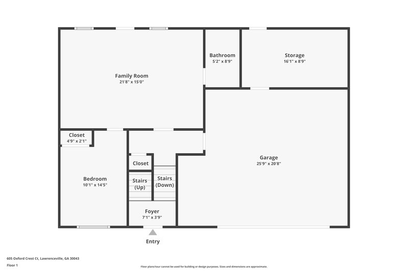 2,280/Mo, 605 Oxford Crest Ct Lawrenceville, GA 30043 Floor Plan View 2