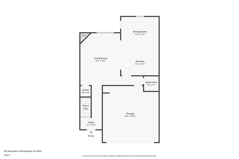 2,180/Mo, 602 Beaujolais Ct McDonough, GA 30253 Floorplan View