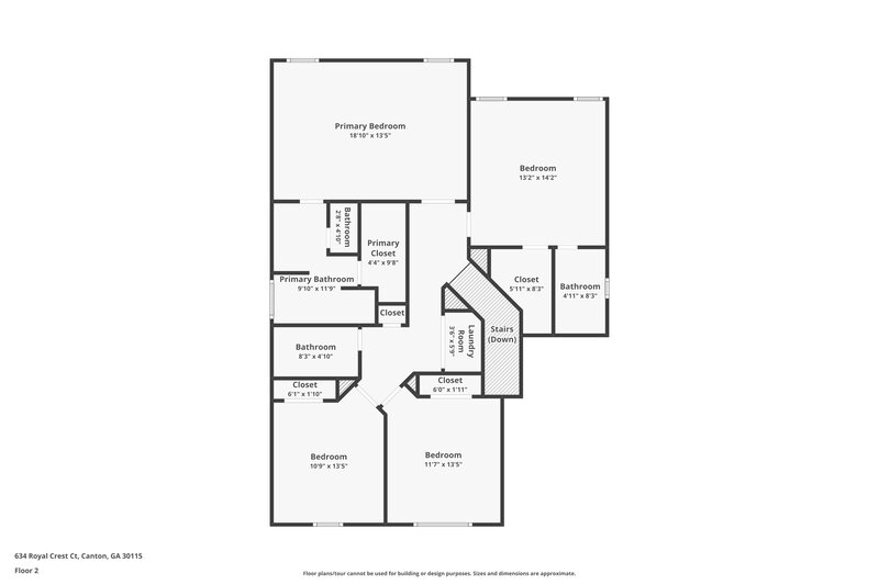 3,540/Mo, 634 Royal Crest Ct Canton, GA 30115 Floorplan View 2